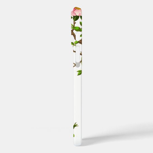 ヴィンテージ日本のさくらんぼ、ピンク、金ゴールド Case-Mate iPhoneケース (裏面 / 左)