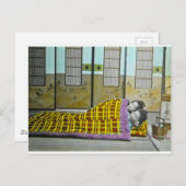 ヴィンテージ日本のたがき寝芸者 ポストカード (正面/裏面)