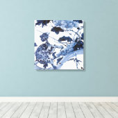 ヴィンテージ日本のと牡丹 キャンバスプリント (インサイチュ (ウッドフロア))