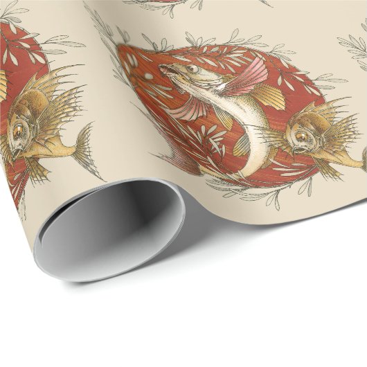 ヴィンテージ日本のと竹の飛んでいるのアート ラッピングペーパー (ロールコーナー)