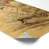 ヴィンテージ日本のと花 ポスター (角)