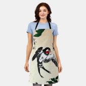 ヴィンテージ日本のと藤 エプロン (着用した状態)