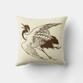 ヴィンテージ日本ののスケッチ クッション (裏面)