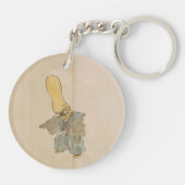 ヴィンテージ日本のの大物の妖怪剣士 キーホルダー (裏面)