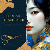 ヴィンテージ日本のの女性の切り離 薄葉紙