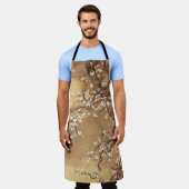 ヴィンテージ日本のの梅 エプロン (着用した状態)