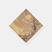 ヴィンテージ日本のの梅 スタンダードカクテルナプキン (角)