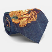 ヴィンテージ日本のの模様 ネクタイ (ロール)