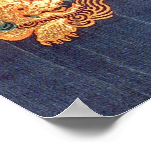 ヴィンテージ日本のの模様 ポスター (角)