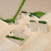 ヴィンテージ日本のの絵画オウム、赤、緑 ジグソーパズル (側面)