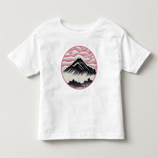 ヴィンテージ日本のの風景 トドラーTシャツ (正面)