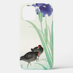 ヴィンテージ日本のの鳥と花 iPhone 12ケース