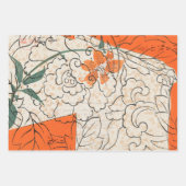 ヴィンテージ日本のの鳥の切り離し ラッピングペーパーシート (正面2)