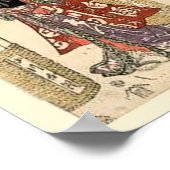 ヴィンテージ日本のアクター5パネルウッドブロック ポスター (角)