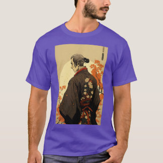 ヴィンテージ日本のアクラシックート日本サムライアート Tシャツ