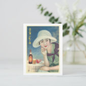 ヴィンテージ日本のアサヒビール広告 ポストカード (スタンド正面)