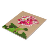 ヴィンテージ日本のアジサイ。ピンクと緑 タイル (側面)