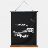 ヴィンテージ日本のアートウォールタペストリー 吊り下げ型タペストリー (正面)