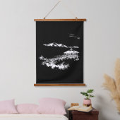 ヴィンテージ日本のアートウォールタペストリー 吊り下げ型タペストリー (寝室)