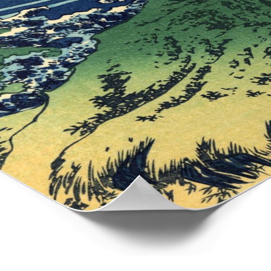 ヴィンテージ日本のアートカジアザワフィッシャーマン ポスター (角)