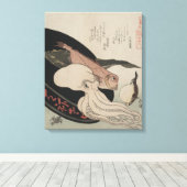 ヴィンテージ日本のアートシーフードバウンティ キャンバスプリント (インサイチュ (ウッドフロア))