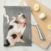 ヴィンテージ日本のアート キッチンタオル (四つ折り)