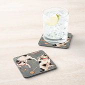 ヴィンテージ日本のアート コースター (右側)