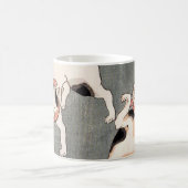 ヴィンテージ日本のアート コーヒーマグカップ (中央)