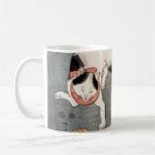 ヴィンテージ日本のアート コーヒーマグカップ (左)