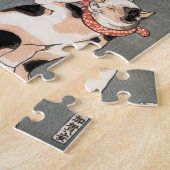 ヴィンテージ日本のアート ジグソーパズル (側面)