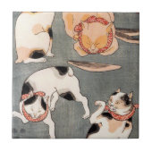 ヴィンテージ日本のアート タイル (正面)