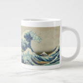 ヴィンテージ日本のアート、素晴らし北斎の波 ジャンボコーヒーマグカップ (右)