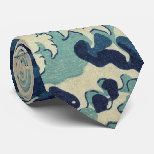 ヴィンテージ日本のアート、素晴らし北斎の波 ネクタイ (ロール)