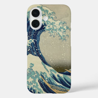 ヴィンテージ日本のアート、素晴らし北斎の波 iPhone 16ケース