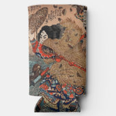 ヴィンテージ日本のアート – Kinhyoshi Yorin Samurai スリム缶クーラー (裏面)