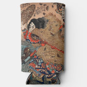 ヴィンテージ日本のアート – Kinhyoshi Yorin Samurai スリム缶クーラー (正面)