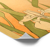 ヴィンテージ日本のウォールアートの花 ポスター (角)