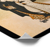 ヴィンテージ日本のウォールアートウーマンスノー ポスター (角)