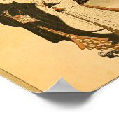 ヴィンテージ日本のウォールアートウーマンマン ポスター (角)