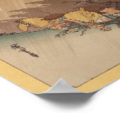 ヴィンテージ日本のウォールアートストーム ポスター (角)