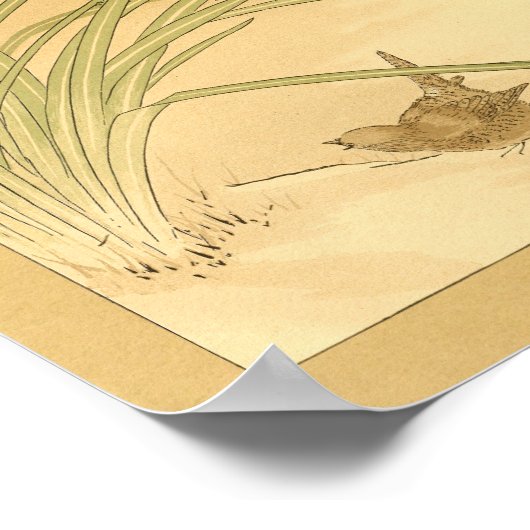 ヴィンテージ日本のウォールアートバード ポスター (角)