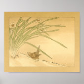 ヴィンテージ日本のウォールアートバード ポスター (正面)