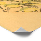 ヴィンテージ日本のウォールアートバード ポスター (角)