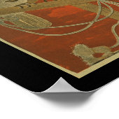 ヴィンテージ日本のウォールアートバード ポスター (角)