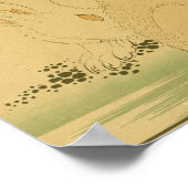 ヴィンテージ日本のウォールアートラビット ポスター (角)