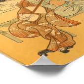 ヴィンテージ日本のウォールアート三味線 ポスター (角)