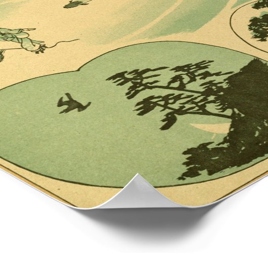 ヴィンテージ日本のウォールアート神話 ポスター (角)