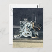 ヴィンテージ日本のウーマンボーイングドゲザ ポストカード (正面/裏面)