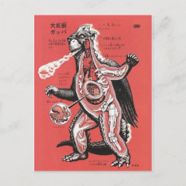 ヴィンテージ日本のカットウェイモンスターハガキ ポストカード