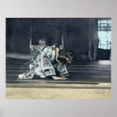 ヴィンテージ日本のガールボーイングドゲザ ポスター (正面)